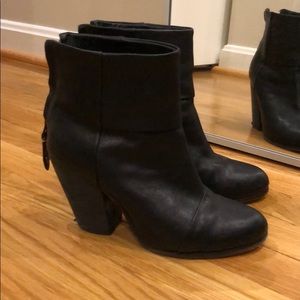 Rag & Bone Classic Newbury Boots, Black, Size 38